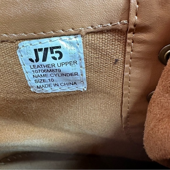 J75 by Jump Cylinder Men’s Leather Combat Boots. Size 10 - Picture 7 of 10